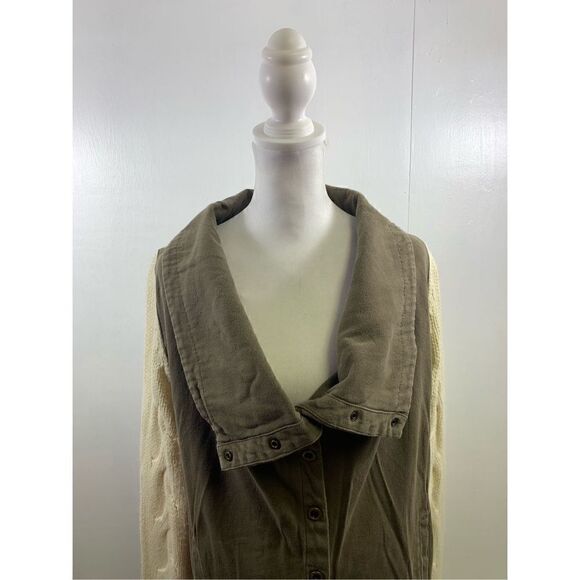 Ellison Tan Beige Mix Media Jacket Size S - Picture 4 of 14